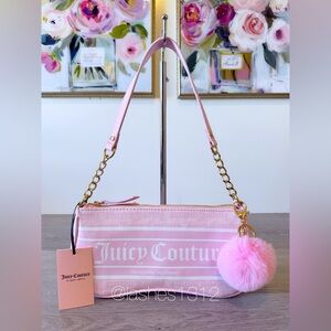 JUICY COUTURE Purse Fashionista Shoulder Bag - Black & Pink